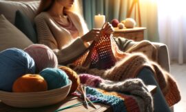 Knitting a Scarf or Blanket DIY